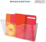 Deflecto A4 Wall Mounted Magazine File Holder Clear Landscape Design view 5