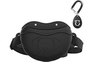 AWINNER Dog Treat Pouch - Premium Silicone - Upgrade 4 Strong Magnets Enhanced Magnetic Closure, Adjustable Waist Belt - Idea