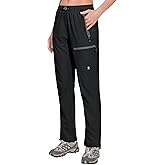 Little Donkey Andy Women's Lightweight Quick Dry Cargo Hiking Pants UPF 50+ Stretch Travel Casual Trousers