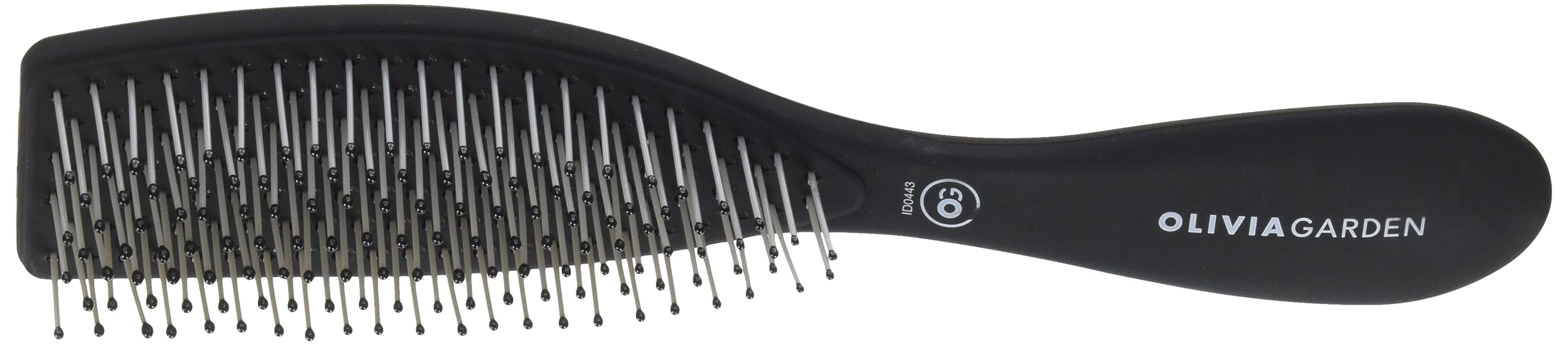 Olivia Garden iStyle™ Professional Styling Hair Brush for THick Hair - Flexible Stylings, Snag-Free, Compact Hairbrush