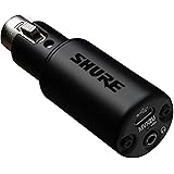 Shure MVX2U XLR-to-USB Digital Interface with Headphone Jack, Integrated Pre-amp with 60dB Gain Control, Zero-Latency Monitor