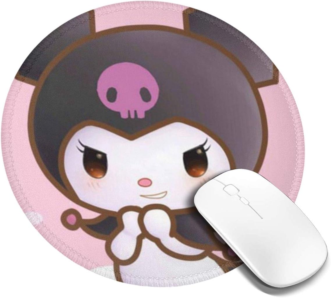 Amazon サンリオ クロミ Kuromi 丸型 マウスパッド ゲーミングマウスパッド パソコン 周辺機器 光学式マウス対応 オフィス自宅兼用 防水 洗える 滑り止め 高級感 耐久性が良い cm Tシャツ魄 パソコン 周辺機器 通販