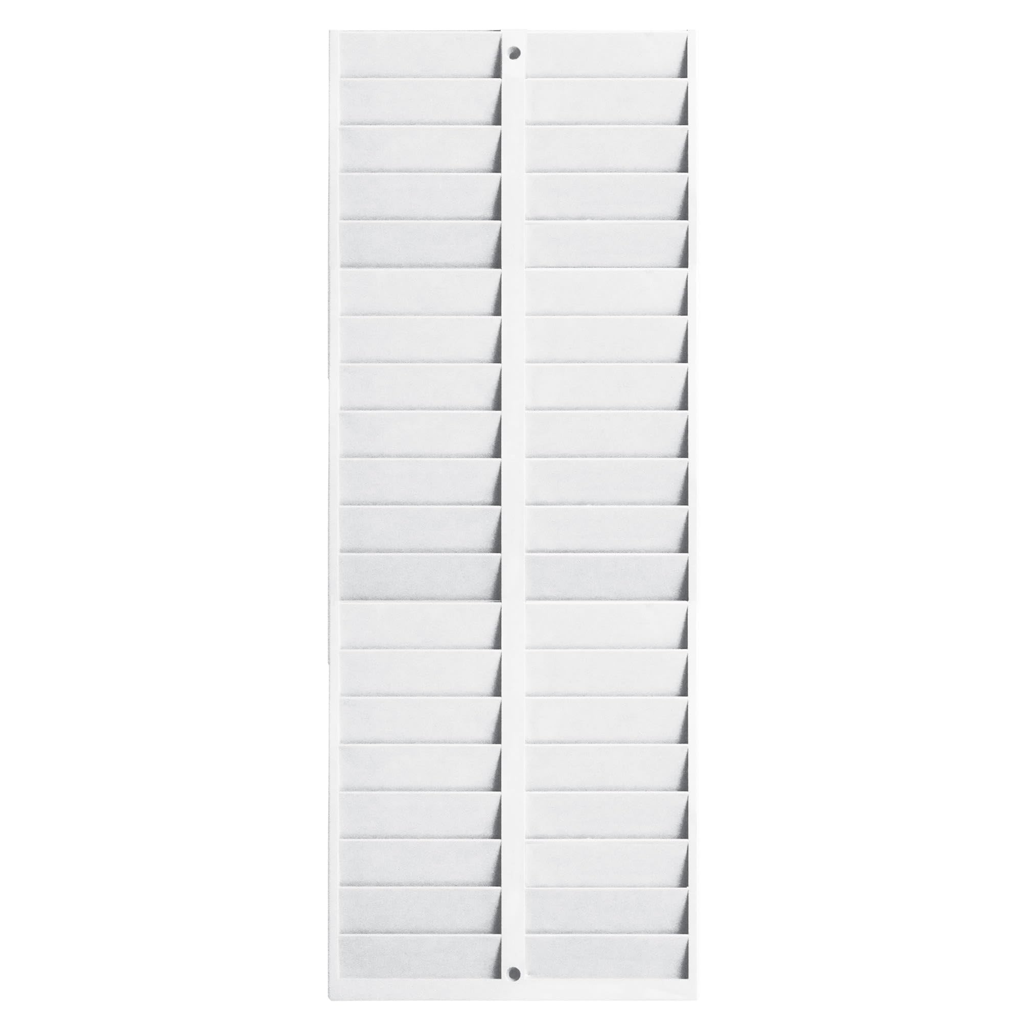 Pyramid Badge Rack, 40 Pockets, 8-1/4 x 1/2 x 22-1/2 Inches, Gray (PTI5004SP)
