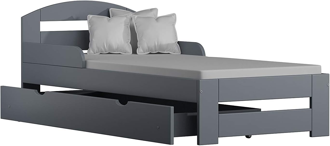 Children's Beds Home Cama Individual de Madera Maciza Kiko con