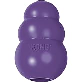 KONG Senior, Gentle Natural Rubber Stuffable Dog Toy, for Large Dogs | Gentle Natural Rubber Stuffable Toy Designed for Older Dogs with Aging Teeth, Holds Treats for Easy Chewing &amp; Gentle Fetch