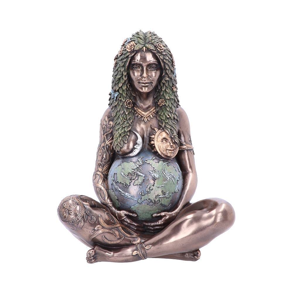 Nemesis Now Large Ethereal Mother Earth Figurine 30cm, Resin, Bronze, Mother Earth Gaia Art Statue, Beautifully Sculpted Nature Design, Cast in Resin, Painstakingly Hand-Painted