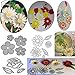 Dies Cut Cutting Die for Card Making Scrapbooking Heart Leaf Rose Flowers Beauty Lotus Root Girls Betterfly Love Stencils 3D Love Photo Frame Embossing Paper Cards for DIY Photo Album(Set 6)