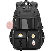 Kids Backpacks for Girls - Cute Girls Backpack for Kids Children Teens Elementary Middle School - 17″ Students Bookbag Travel Back Pack for Age 6-18