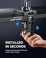 HUANUO Single Monitor Arm Desk Mount 13–32 in VESA 75x75/100x100 19.8 lb view 7
