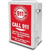 Outdoor Emergency Phone, 911 Only Emergency Pool Phone Call Box | IP66 Weatherproof, for Pool / Outdoor Public Places / Lakeside, Auto Dial 911