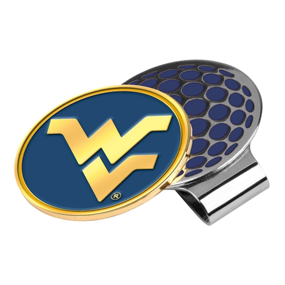 LinksWalker NCAA West Virginia Mountaineers Golf Hat Clip with Ball Marker
