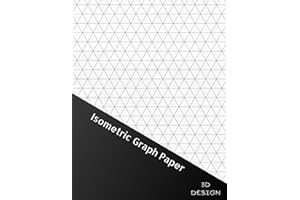 Isometric Graph Paper Notebook: Suitable for Industrial, Architectural, Interior Design, Drawing Pad
