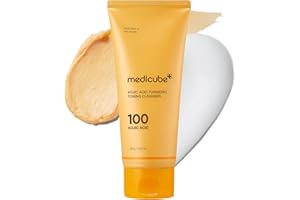 medicube Kojic Acid Turmeric Whip Cleanser | Daily Facial Cleanser for Brightening, Balancing Skin Tone & Texture | Fade Appe