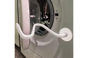 Birvemce Upgraded Front Load Washer Door Prop, Easy to Use and Bend Washing Machine Door Prop Open, Flexible and Sturdy Washer Door Stopper Keep Your Washer Door Open Or Ajar to Prevent Odors, White