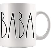 Baba Coffee Cup, Baba Gifts for Christmas, Birthday, Mother's Day, Father's Day, Family Coffee Mug - 11oz