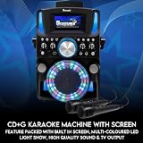 Mr Entertainer Groovebox Karaoke Machine Bluetooth CDG with Screen Lights view 5