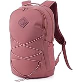 WANDF 15.6-Inch Laptop Backpack for Women, Travel Backpack Water-Resistant Lightweight College Backpack for Work Casual Business Weekender (Date Red)