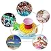 Xplanet Inflatable Drink Holders 12 Pack Unicorn Floats Inflatable Cup Coasters Holders for Summer Pool Party Water Fun Bath Supplies (12 pcs Colorful)