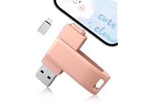 512GB Flash Drive for iPhone Photo Stick - 3 in 1 High Speed USB Stick, USB Thumb Drive Photo Backup Stick Compatible for iOS