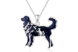 Cuoka Dolphin,Lion,Cat,Dog Necklace 925 Sterling Silver Hypoallergenic Animal Turquoise Jewelry Gift for Animal Lovers