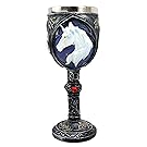 Bellaa Unicorn Goblet Wine Chalice Ossuary Resin Body Stainless Steel
