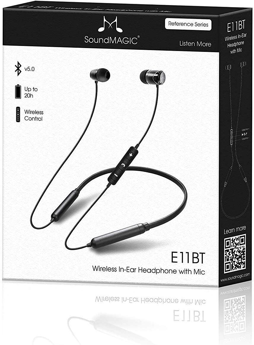 Soundmagic Bluetooth Neckband Headphones Microphone, Wireless Earbuds with 48 Hour Playtime - Image 5