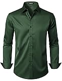 JEMITOP Men's Stretch Wrinkle Free Dress Shirts