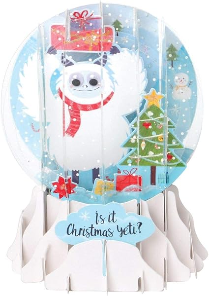 Pop Up 3d Noel Boule A Neige Carte De VÅux Pop Shot Yeti 9 X 13 Cm Amazon Fr Cuisine Maison