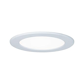 Paulmann Leuchten Paulmann 92059 Einbaupanel rund Deckenleuchte 12W Licht 4000K Neutralweiß LED Panel Weiß IP44 spritzwasserg