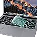 MOSISO Premium Ultra Thin TPU Keyboard Cover Compatible with MacBook Pro with Touch Bar 13 and 15 inch 2019 2018 2017 2016 (Model: A2159, A1989, A1990, A1706, A1707) Transparent Skin, Mint Green