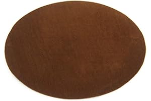 Beaulegan Repair Patches - 4 PCS Elbow Knee Iron-on Velvet Patches, Oval & Brown
