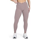 Sogetdo Crossover Butt Lifting Leggings for Women Tummy Control Buttery Soft Workout Gym Yoga Pants