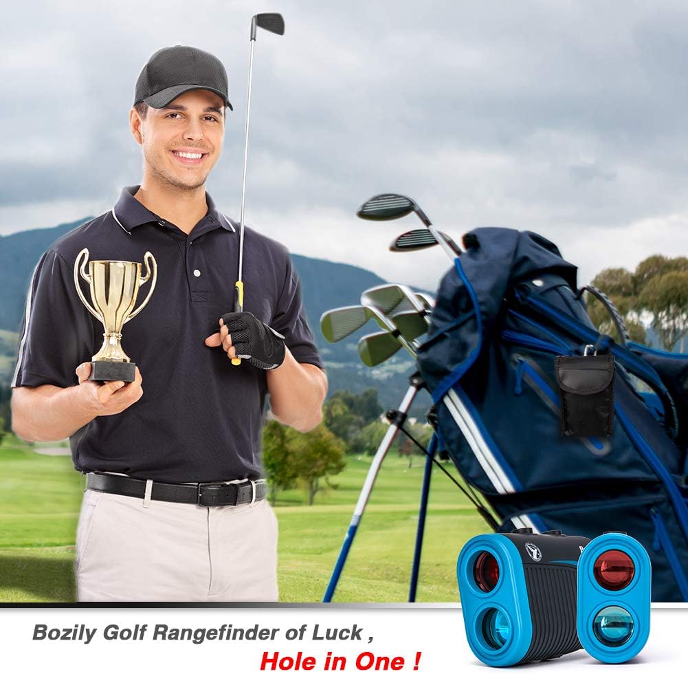 Bozily Golf Rangefinder with Slope, 6X Rechargeable Laser Range Finder with Charging Cord, 1200 Yards Flag-Lock, Slope ON/Off, Continuous Scan Support - Tournament Legal Golf Rangefinder : Sports & Outdoors