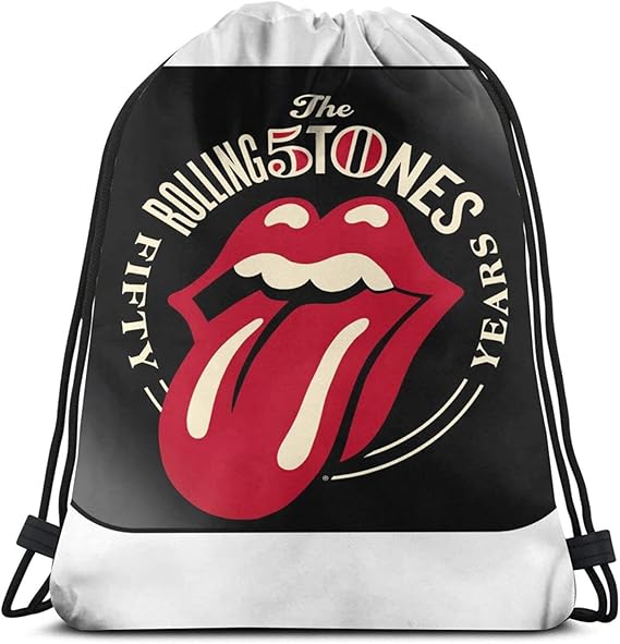 The Rolling Stones Casual Drawstring Bag Sport Sackpack Gym String Bag