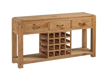 The One Caprice Eiche Massiv Sideboard Mit Weinregal Eiche Massiv