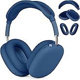 Case for Airpods Max Headphones, Ear Pad Case Cover/Ear Cups Co ver/Headband for AirPods Max (USB-C/Lightning)(2024/2020), Silicone for Apple Airpod Max, Accessories Cases(Dark Blue)
