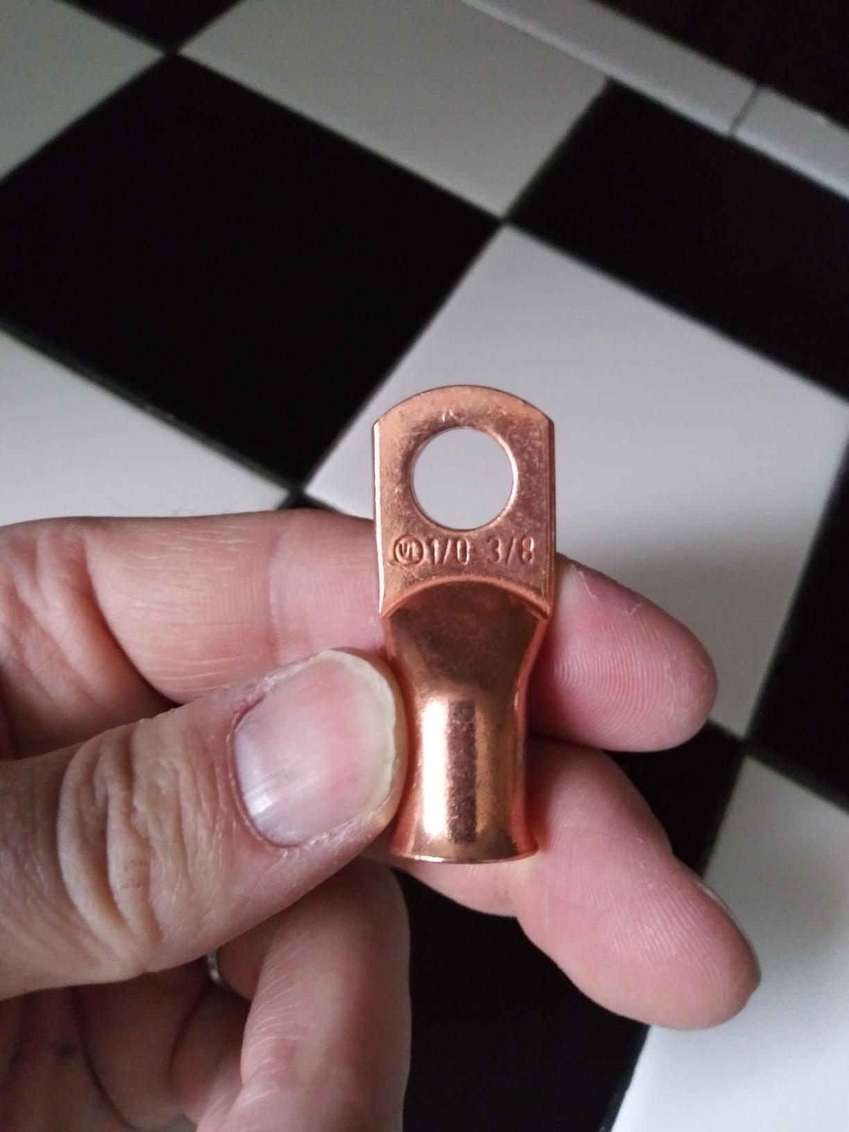 6/mo Finance 25pcs 1/0 Gauge 1/0 AWG x 3/8” Pure Copper UL Listed