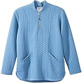 Women’s Easy Dressing Open Back Adaptive Half Zip Tracksuit Top