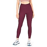 Yogipace Women's High Waisted Ribbed Yoga Leggings Rib Tights with Pockets