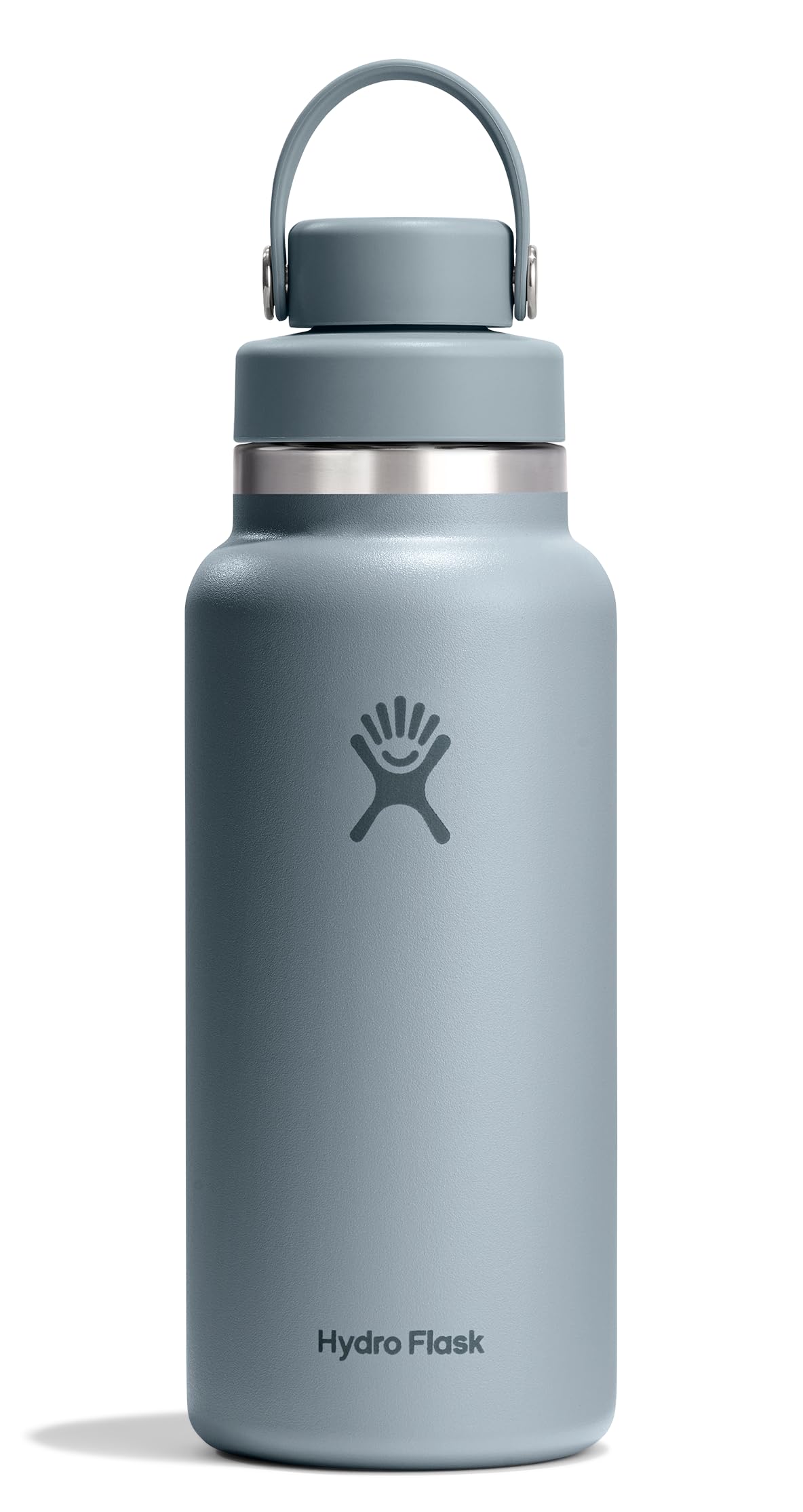 Hydro Flask Water Bottle - Insulated Stainless Steel - Wide Mouth Flex Chug Lid, Non Spill, Leakproof in 32 Oz Shale Gray Image