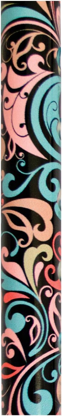 Essential Medical Supply Couture Offset Fashion Cane with Matching Standing Super Big Foot Tip, Swirl Style: Health & Personal Care