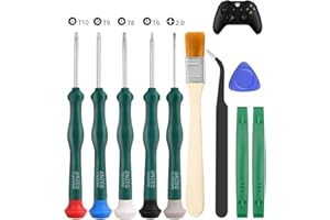 JAOYSTII T6 T8 T9 T10 Screwdriver Set, 9 in 1 Torx Security Screwdriver Repair Tool Kits Compatible for Xbox One/Xbox 360/PS3