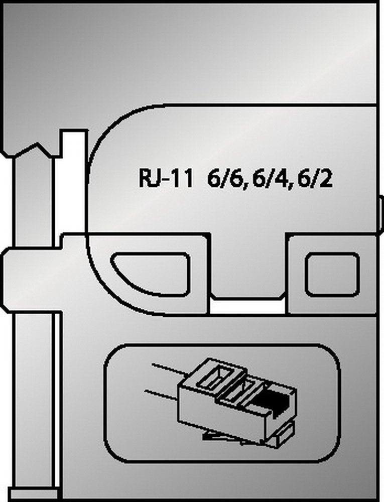 Gedore Modular Insert for RJ 11 Telephone Connectors – 8140 – 17