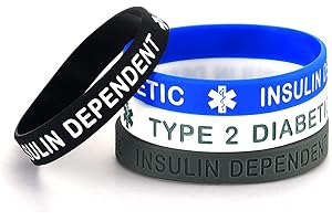 LuxglitterLin 5 Pack Sport Medical Alert ID Silicone Bracelet Rubber Medical Awareness Wristbands 7.5"