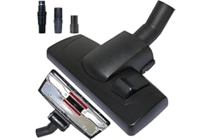 VACEXT Vacuum Carpet & Floor Attachment 1 1/4-Inch Connection Plus 1-3/8-Inch to 1-1/4-Inch Adapter: Works on Low Carpet, Area Rugs & All Floors| Cordless Small Shop Vac Accessories | Hardwood Floor Brush