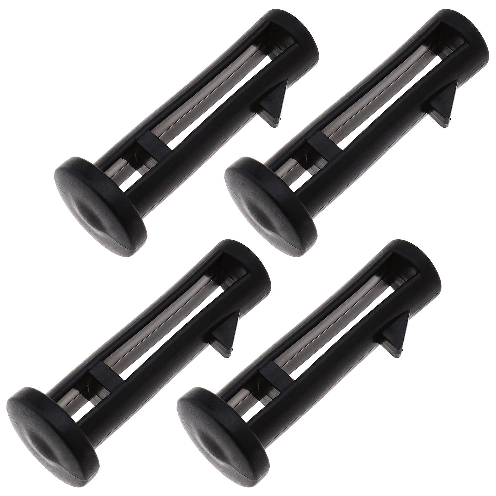 eMagTech 4x Wheelie Bin Lid Hinge Pins 60mmx15mm Black Plastic Fit for 120/240 Liter Outdoor Trash Pin Wheelie Trash Bins