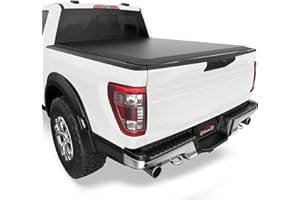 XTWEEX 6.75' Soft Roll Up Truck Bed Tonneau Cover Compatible with 1999-2016 Ford F-250 F-350 Super Duty | Styleside 6.75' Bed (81"), 6.8FT Bed Black | Double-Layer PVC | Waterproof Vinyl