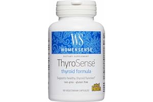 WomenSense ThyroSense by Natural Factors, Natural Supplement to Support Healthy Thyroid Function, Vegetarian, Non-GMO, 60 capsules (30 servings)