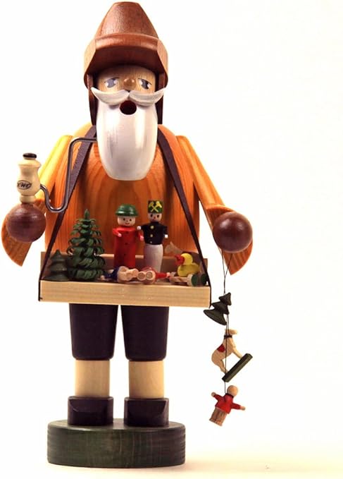 Amazon Kwo 煙出し人形 白いひげのおもちゃ屋さん 18cm ドイツ製 210 おもちゃ おもちゃ