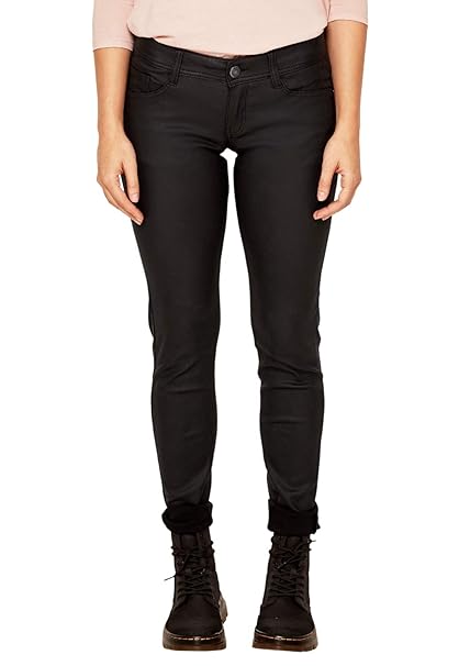 Q/S Designed by Damen Sadie Superskinny: Hose im Leder-Look